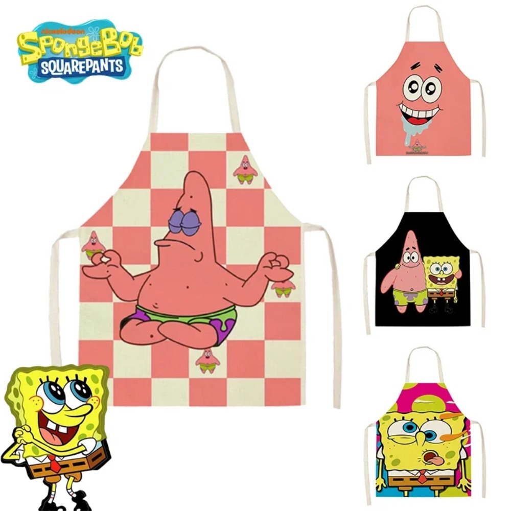 Gaming Kitchen Accessories - Fartuchy kuchenne SpongeBob Patrick dla dorosłych,