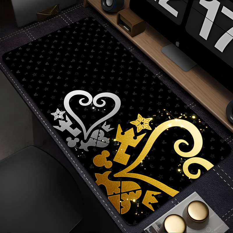 Gaming Accessories White - Czarno-biała podkładka na biurko z motywem