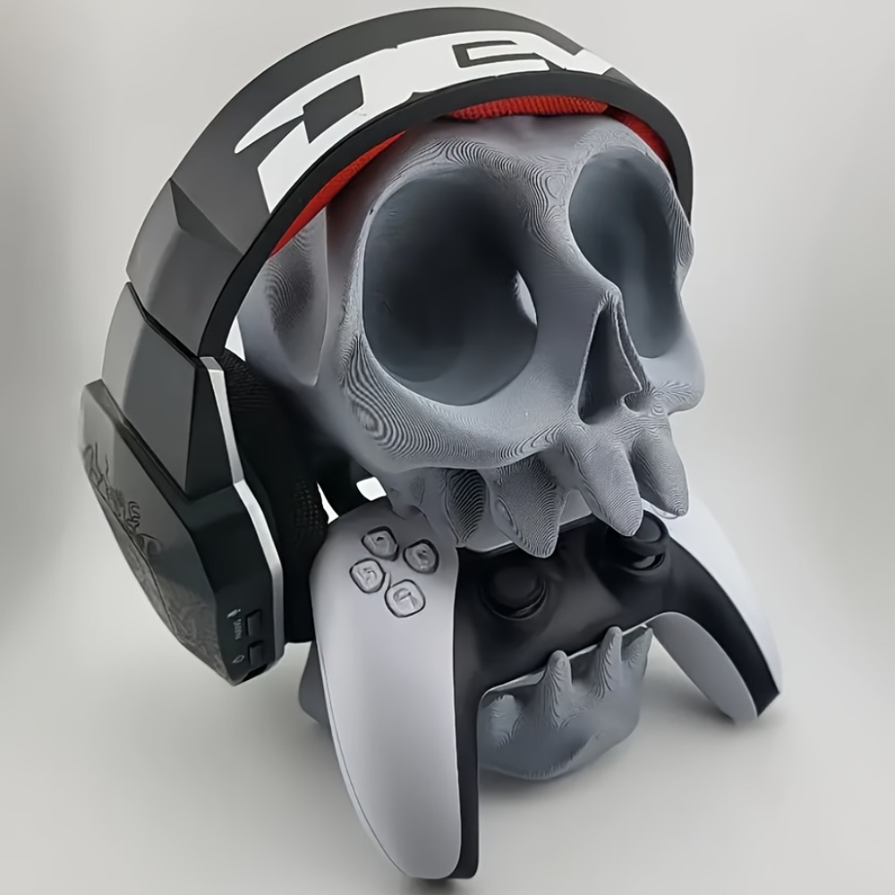 Gaming Headphone Accessories - Stojak na kontroler w kształcie czaszki,