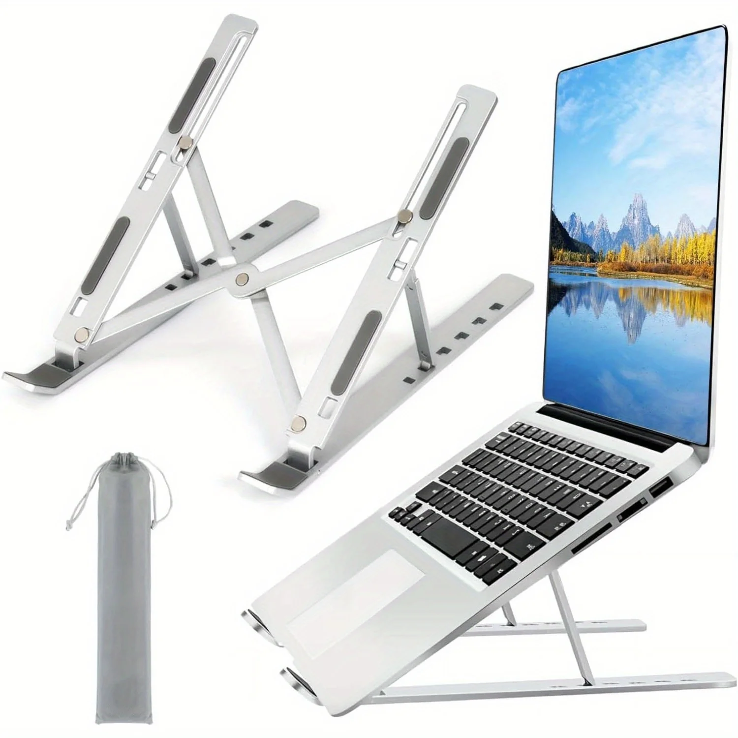 Gaming Accessories Pink - Regulowana aluminiowa podstawka do laptopa -