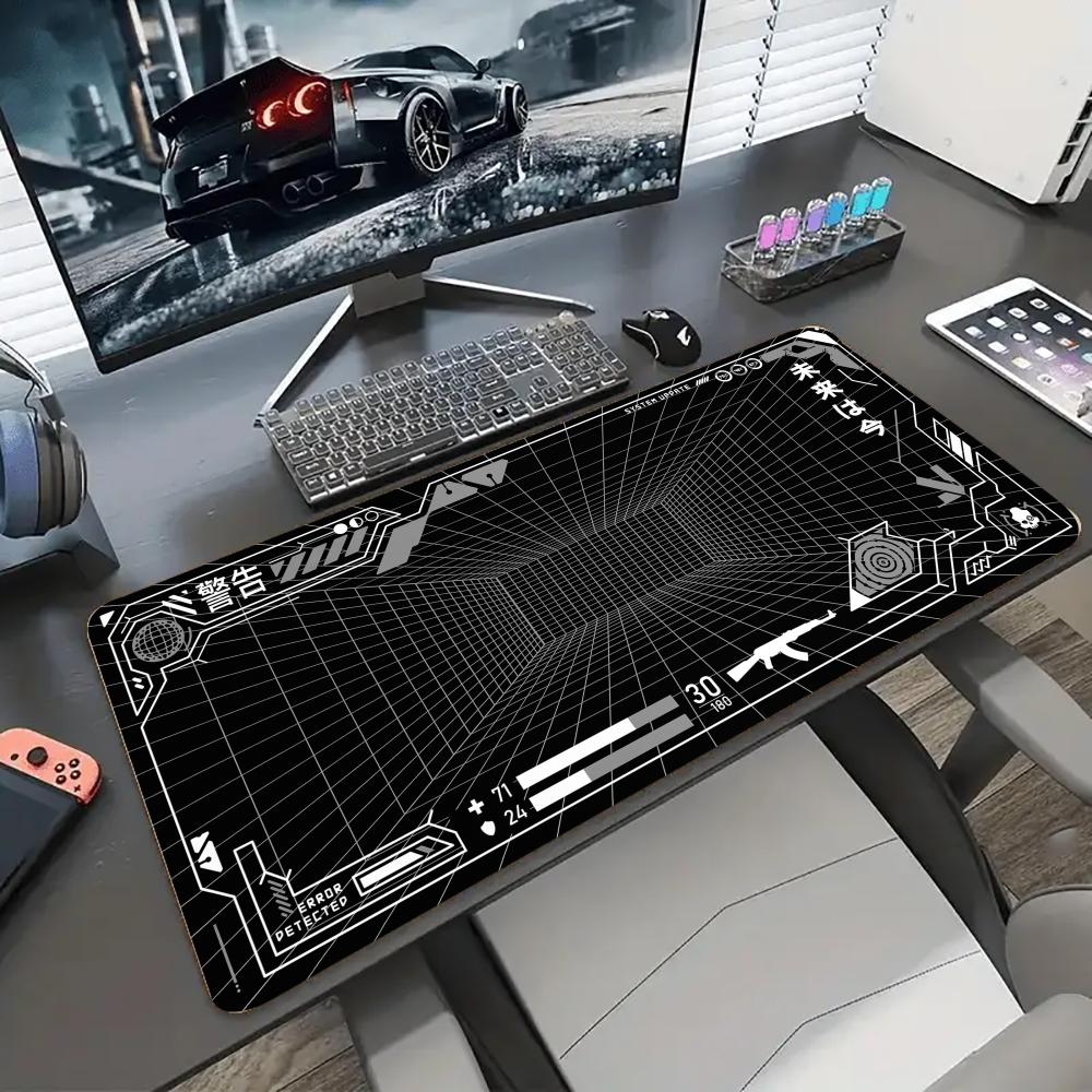 Gaming Accessories White - Podkładka na biurko z motywem siatki