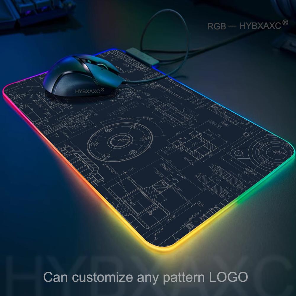 Gaming Accessories Drawing - Mechaniczna Podkładka pod Mysz z Podświetleniem
