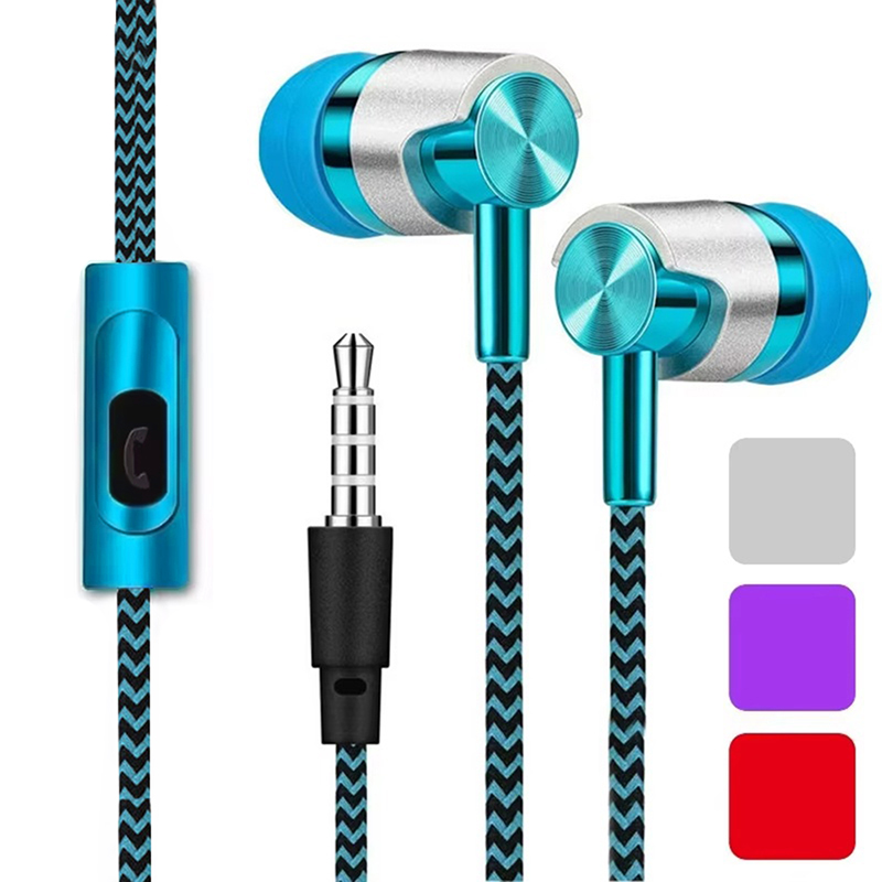 Gaming Headphone Accessories - Słuchawki douszne przewodowe HiFi Bass 3.5mm