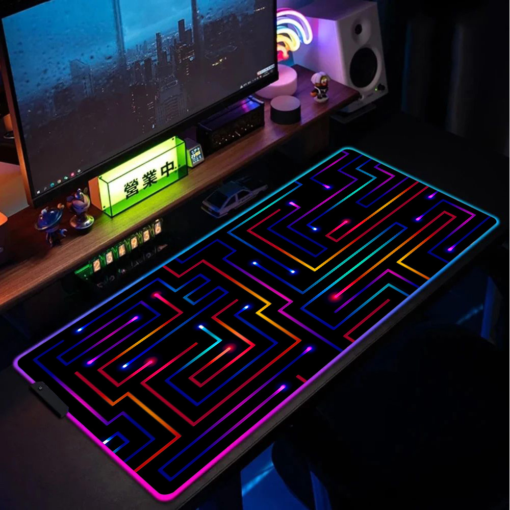 Gaming Accessories For Pc Setup - Podkładka pod mysz XXL 900x400 Neon