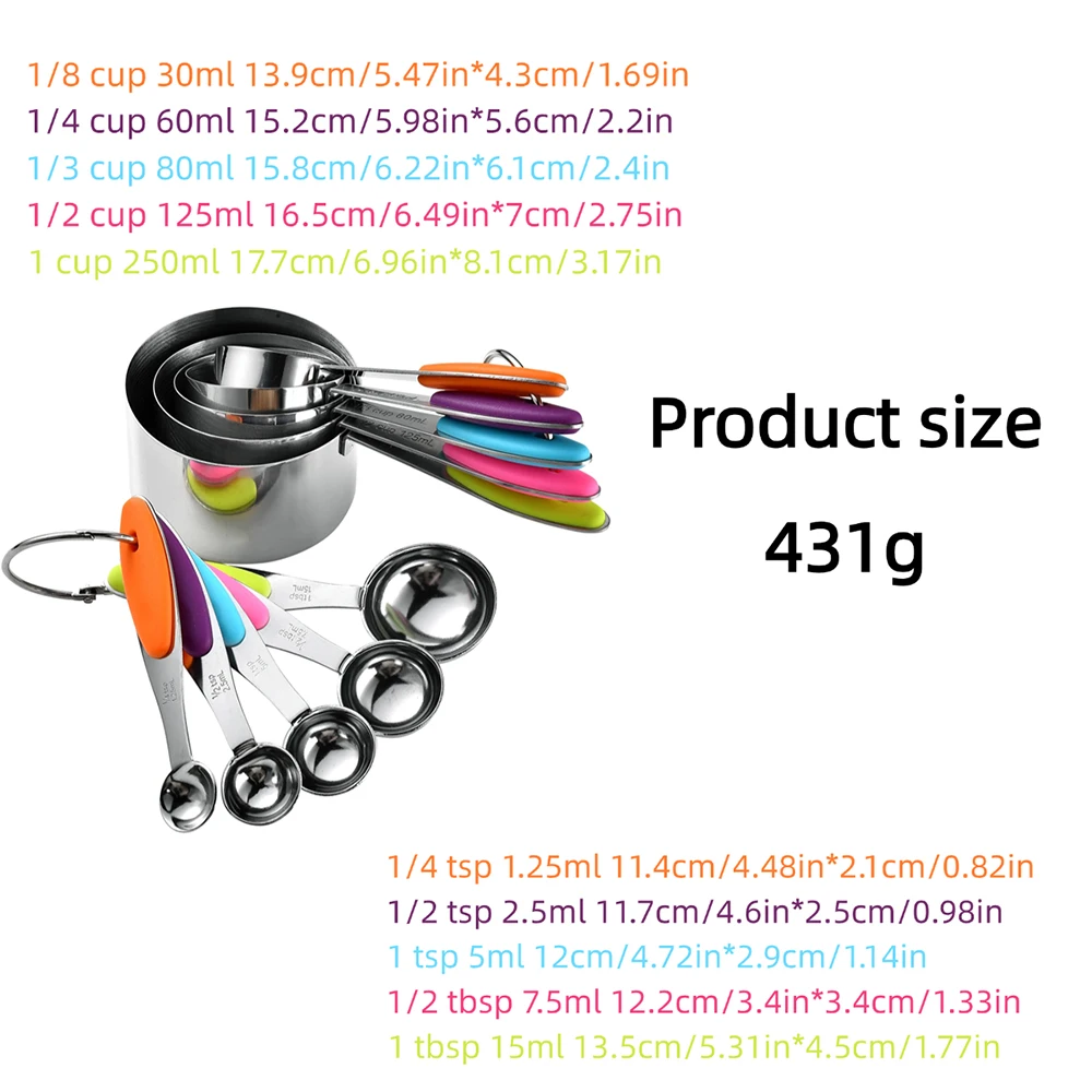 5/10 sztuk zestaw kubków i łyż – Gaming Kitchen Accessories recenzja i cena