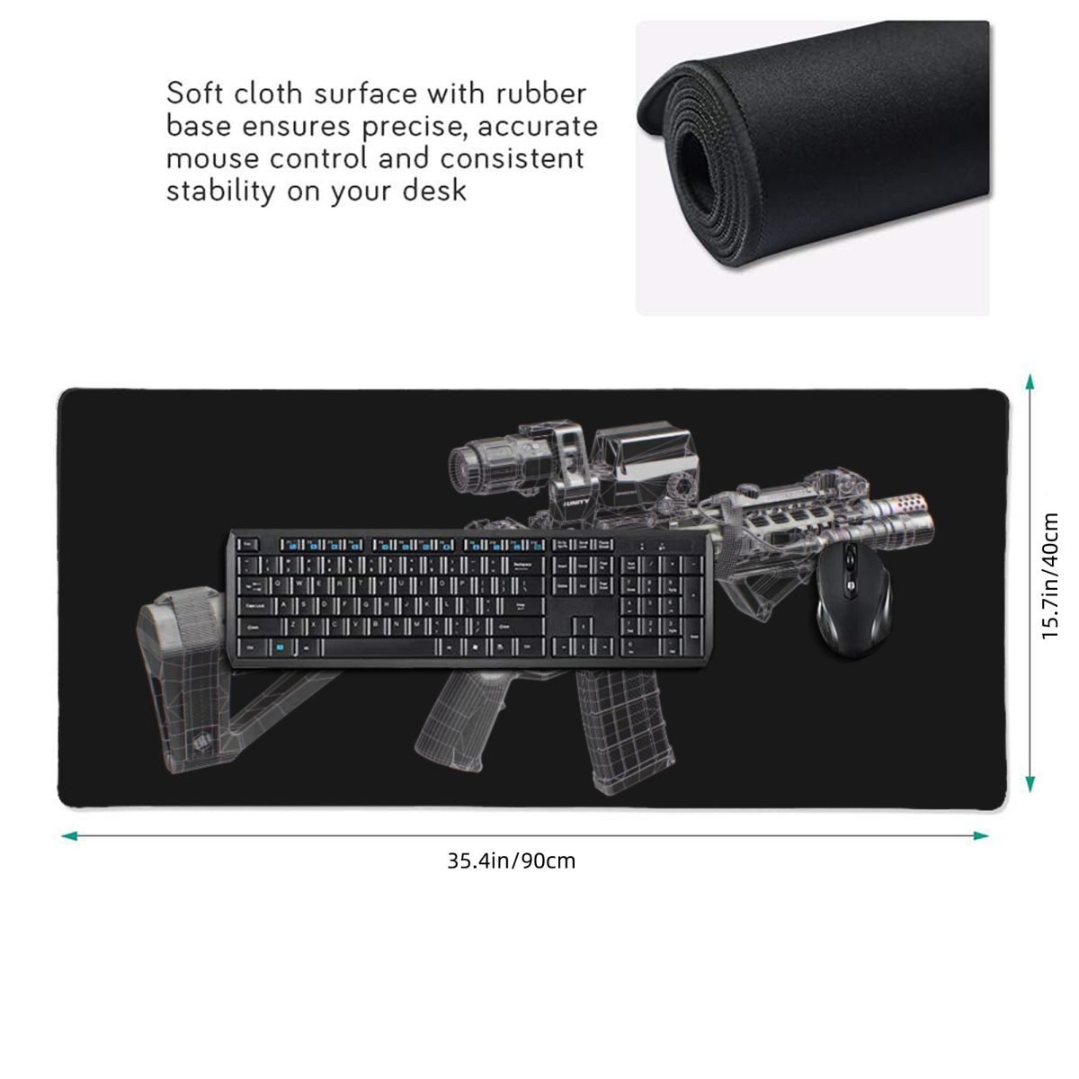 Duża podkładka pod mysz z moty – Gaming Accessories Drawing recenzja i cena
