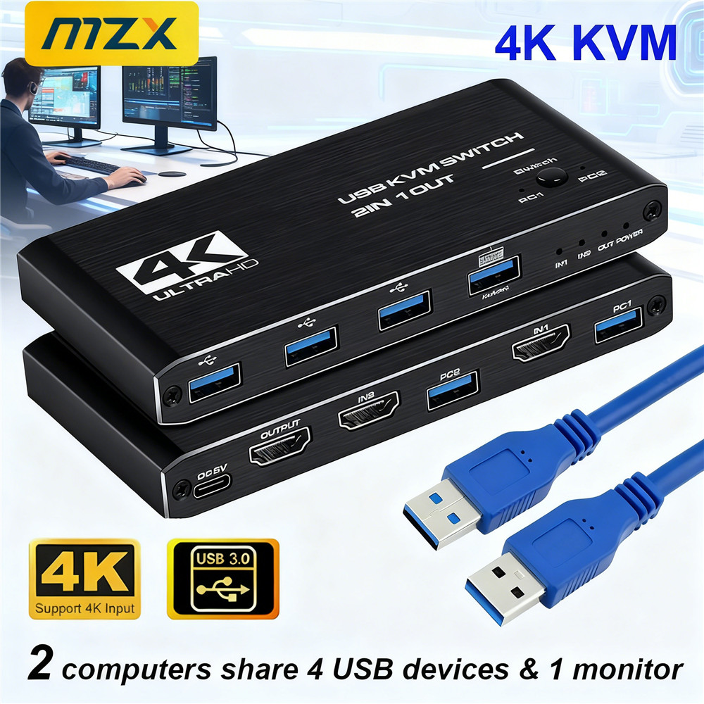 Przełącznik KVM 4K 60Hz Hub US – Gaming Equipment Accessories recenzja i cena