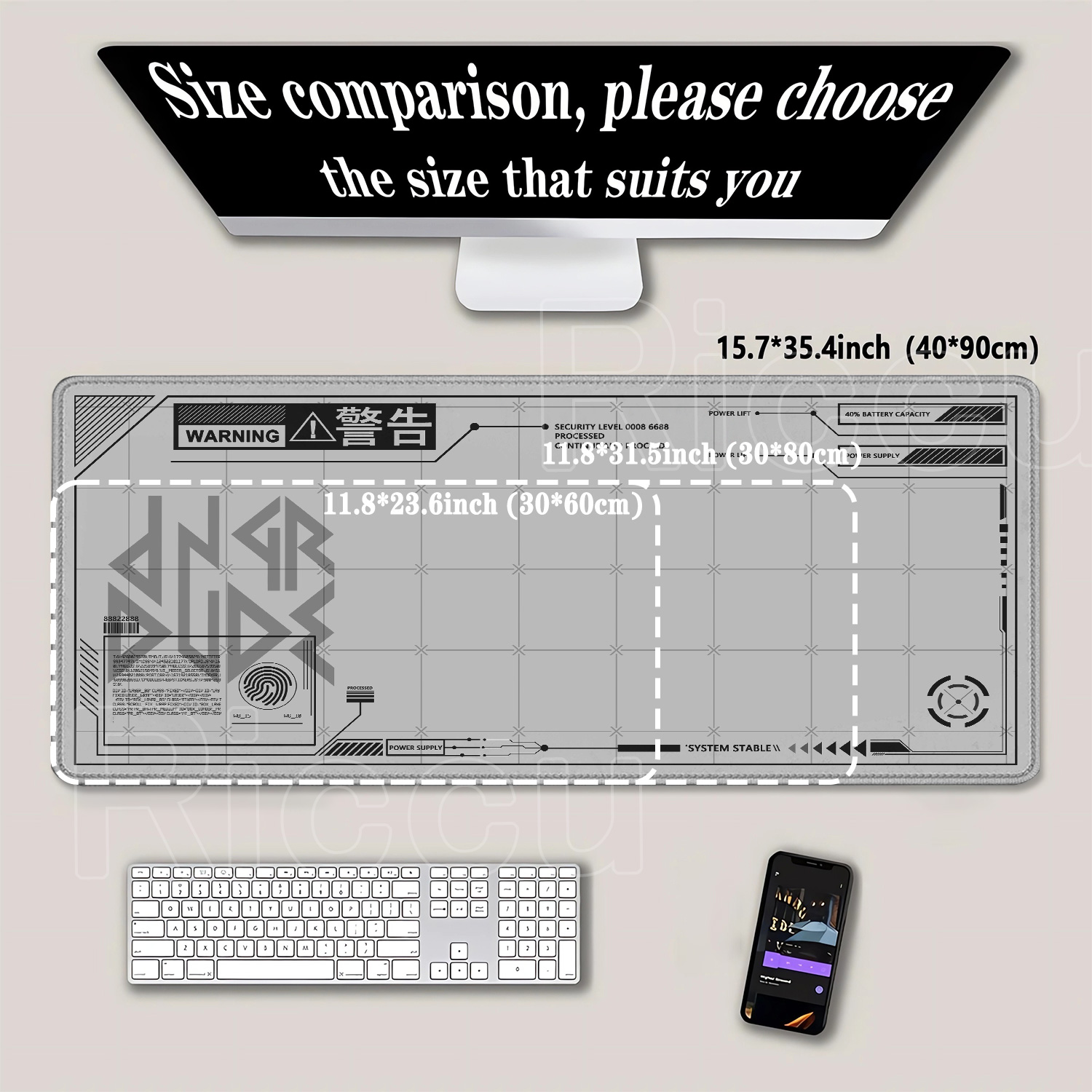 Duża podkładka pod mysz HD z m – Gaming Accessories Drawing recenzja i cena