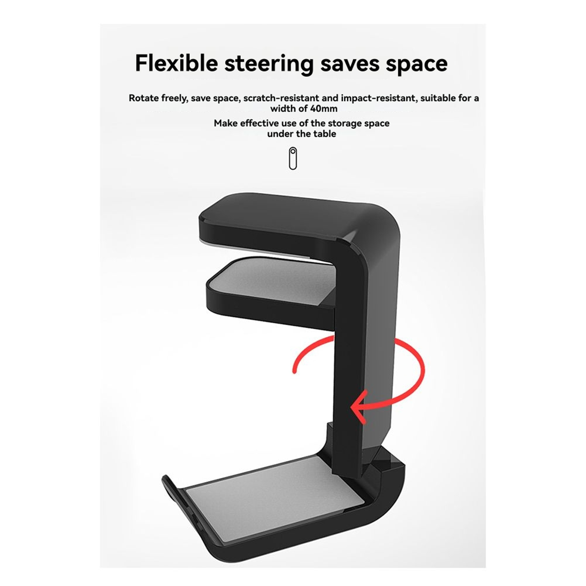 ABYB 360° °   Obrotowy Stojak  – Gaming Accessories Wall Mount recenzja i cena