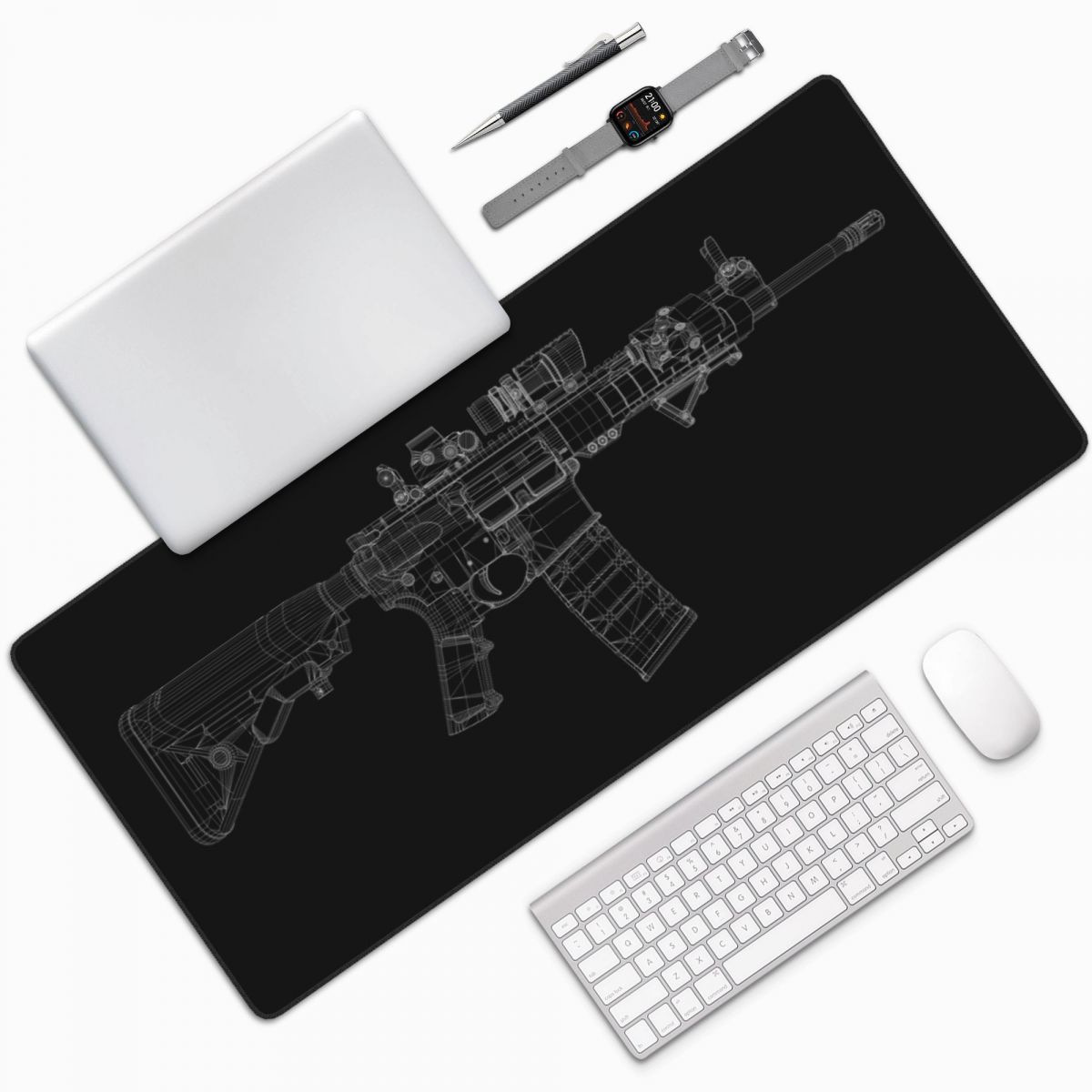 Duża podkładka pod mysz z moty – Gaming Accessories Drawing recenzja i cena