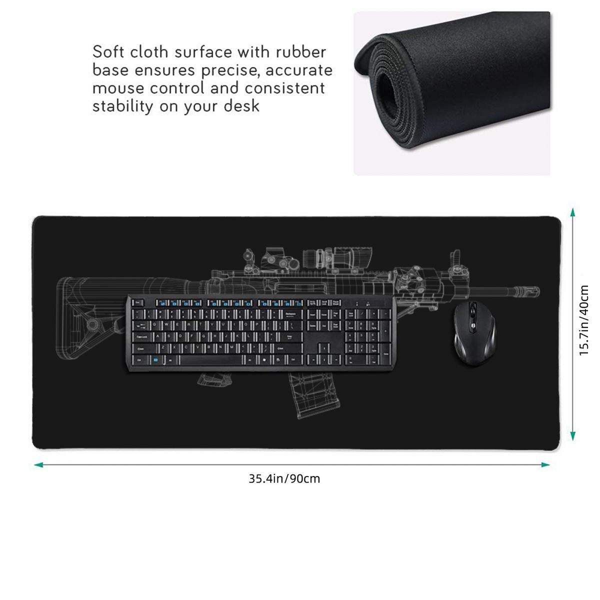 Duża podkładka pod mysz z moty – Gaming Accessories Drawing recenzja i cena
